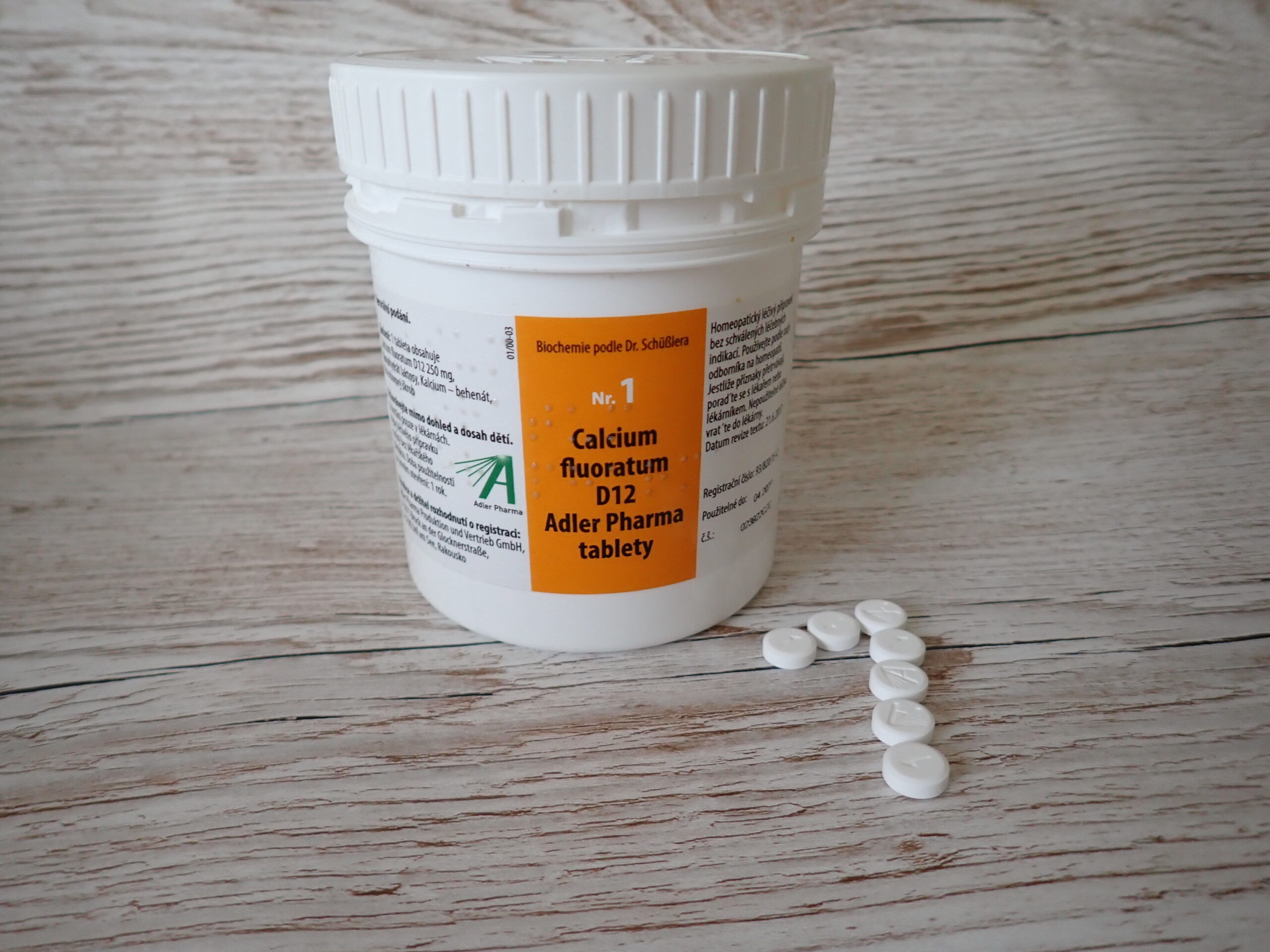 Schüsslerova sůl č. 1 CALCIUM FLUORATUM