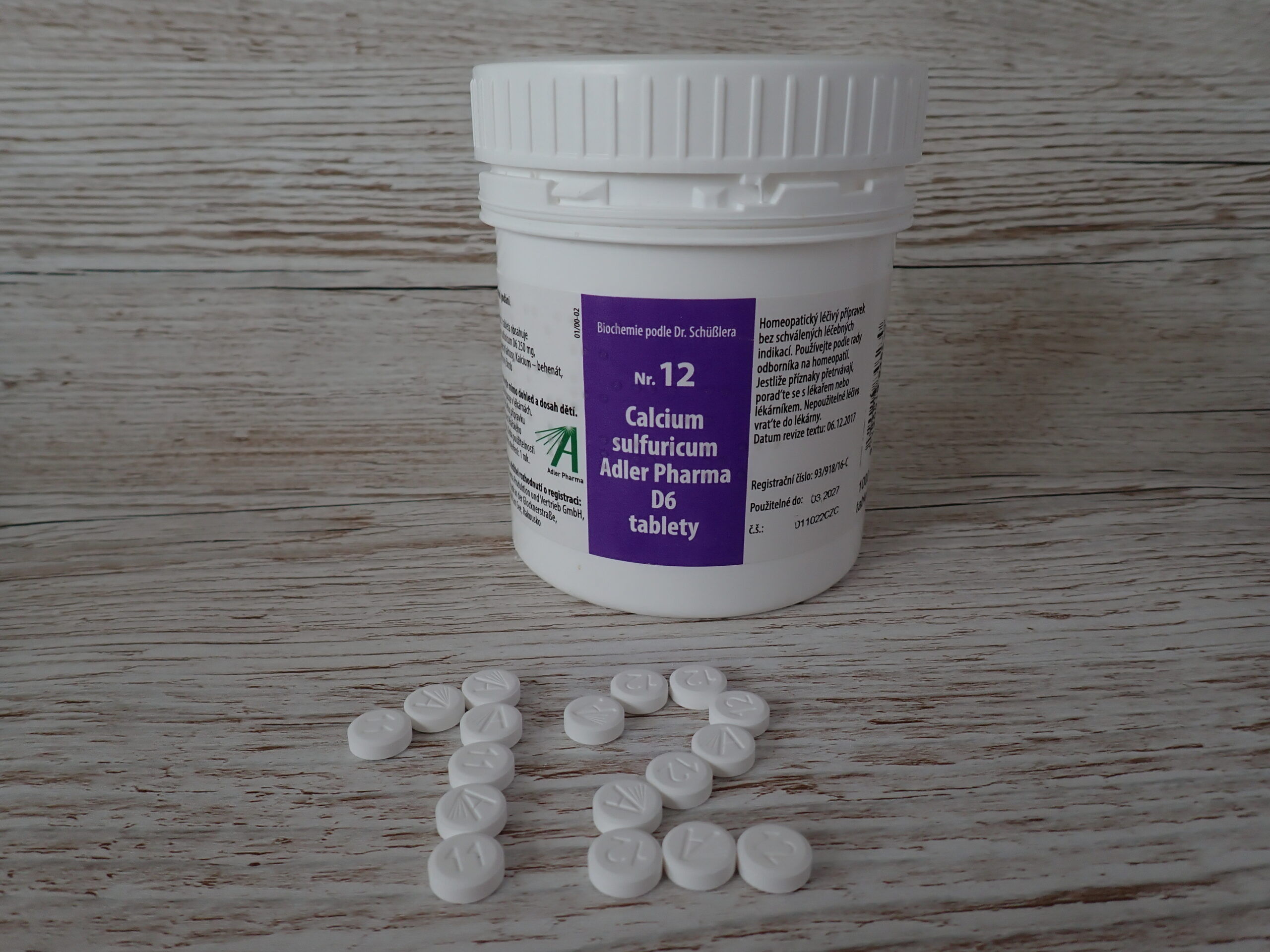Schüsslerova sůl č.12 CALCIUM SULPHURICUM