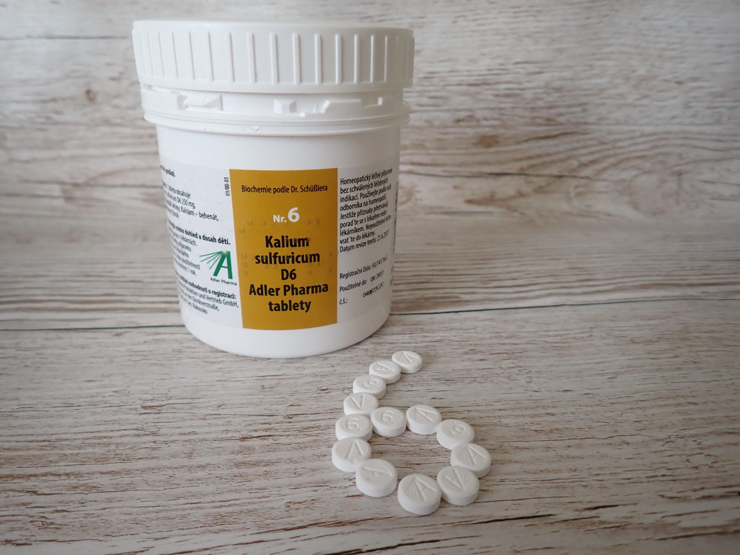 Schüsslerova sůl č. 6 KALIUM SULFURICUM